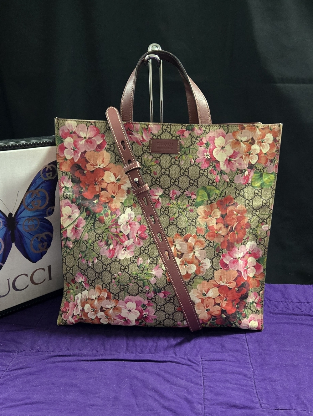 Gucci GG Blooms Floral Tote Bag